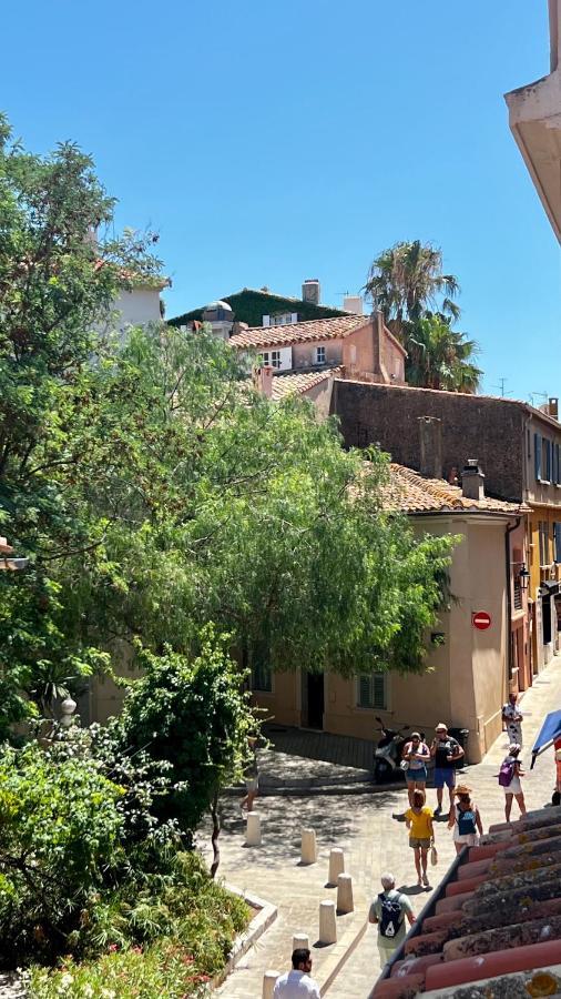 Saint-Tropez Centre - Grand Studio Avec Terrasse Exterior foto